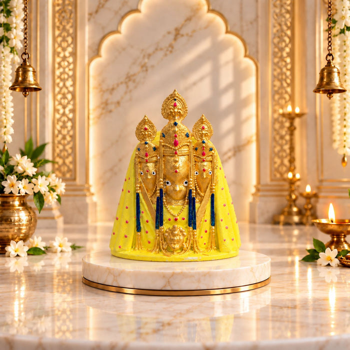 Maa Baglamukhi Multicolor Idol 3.5 Inch, Nalkheda Swaroop Car Dashboard & Pooja Idol