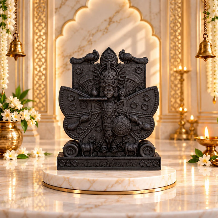 Shree Sanwariya Seth Black Idol 3.5 Inch