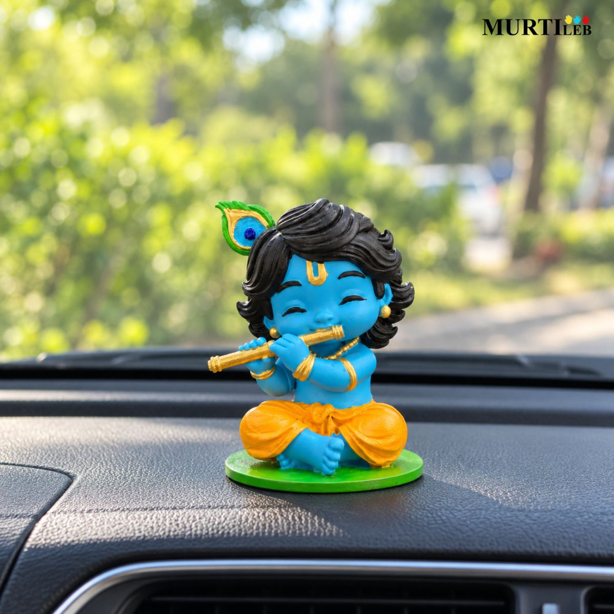 Divine Bala Krishna Multicolor Idol 3.5 Inch | Premium UV Resin Laddu Gopal Krishna Murti