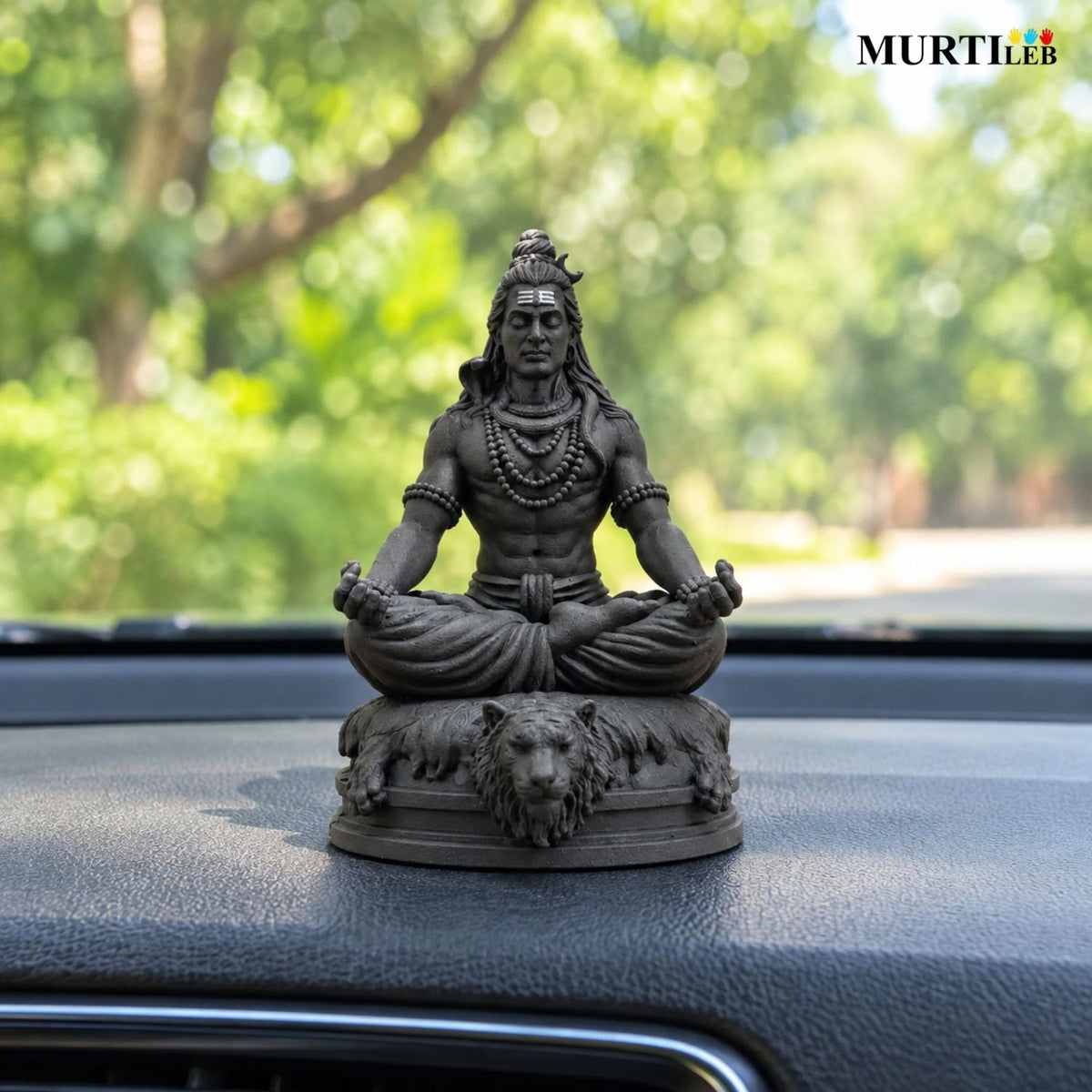 Divine Meditating Lord Shiva 3.5 Inch Black