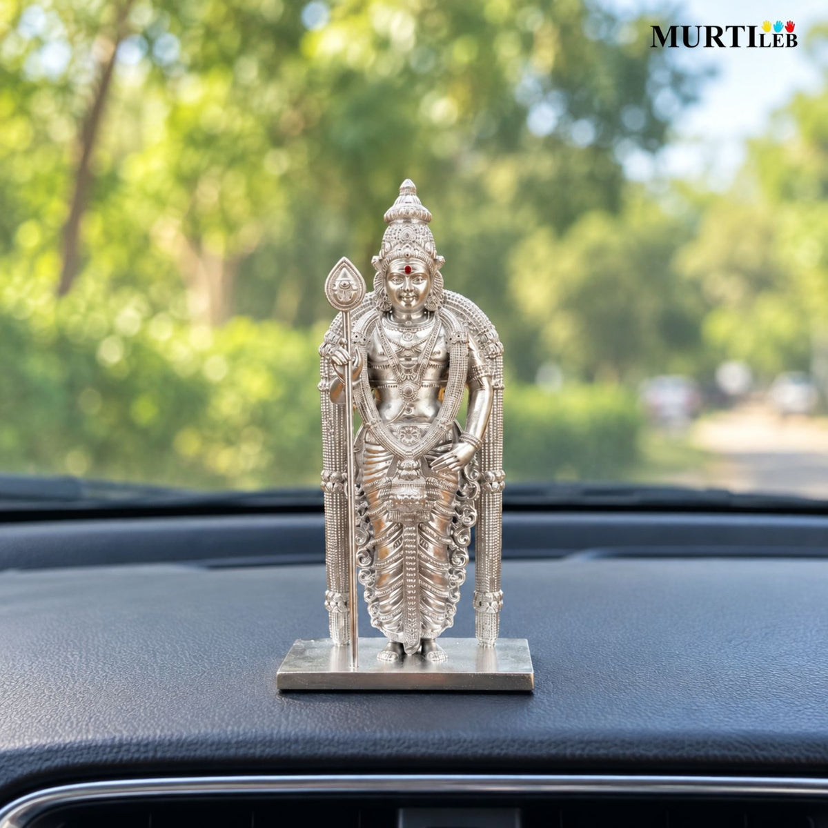 Divine Murugan Silver Idol 7 Inch | Kartikeya Murti