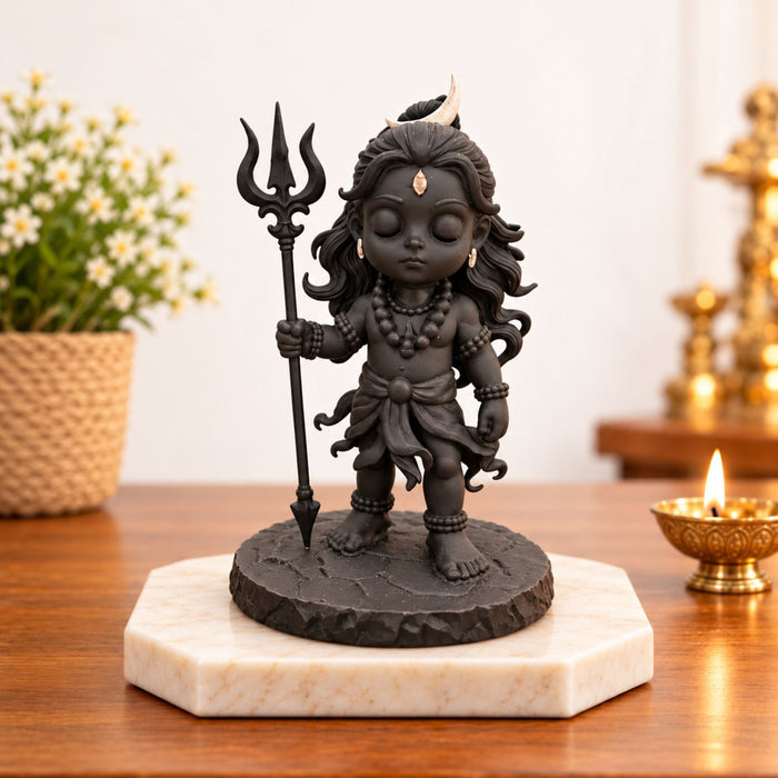 Lord Bal Shiv Ji Idol 3.5 Inch Black