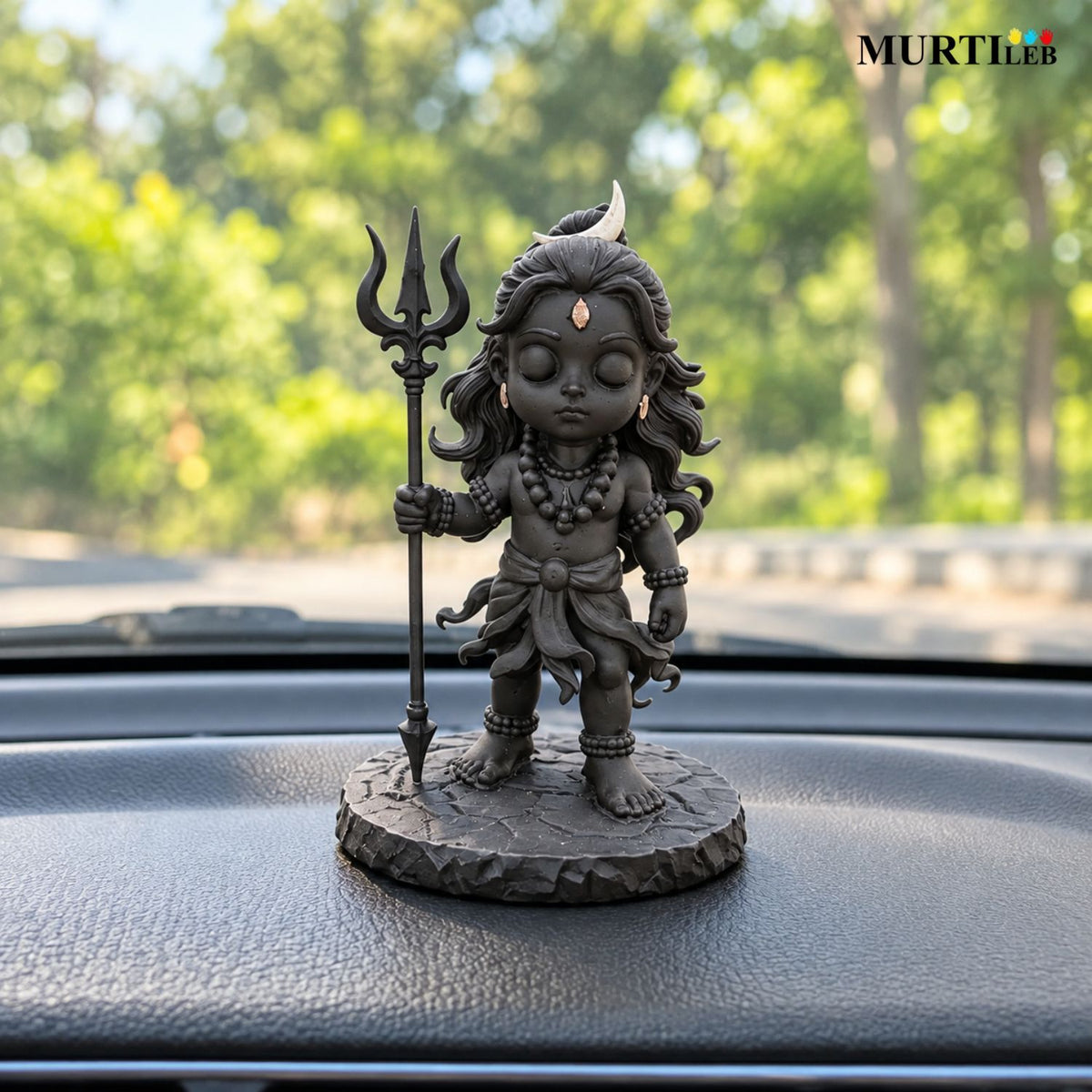 Lord Bal Shiv Ji Idol 3.5 Inch Black