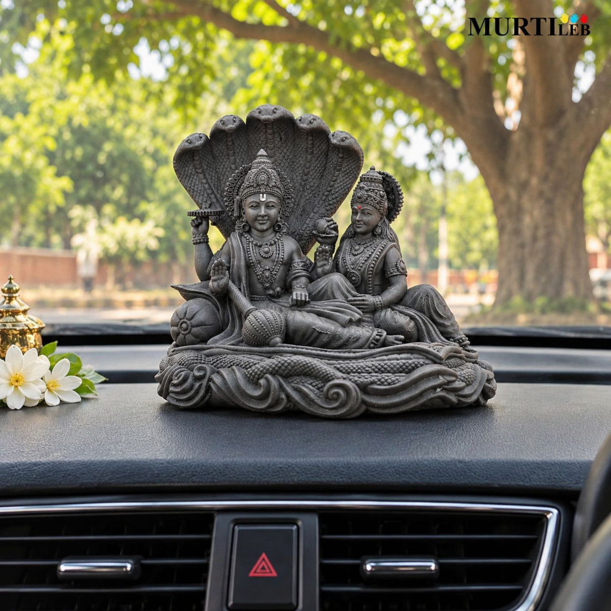 Lord Laxmi Narayan with Sheshnag 3.5" Idol