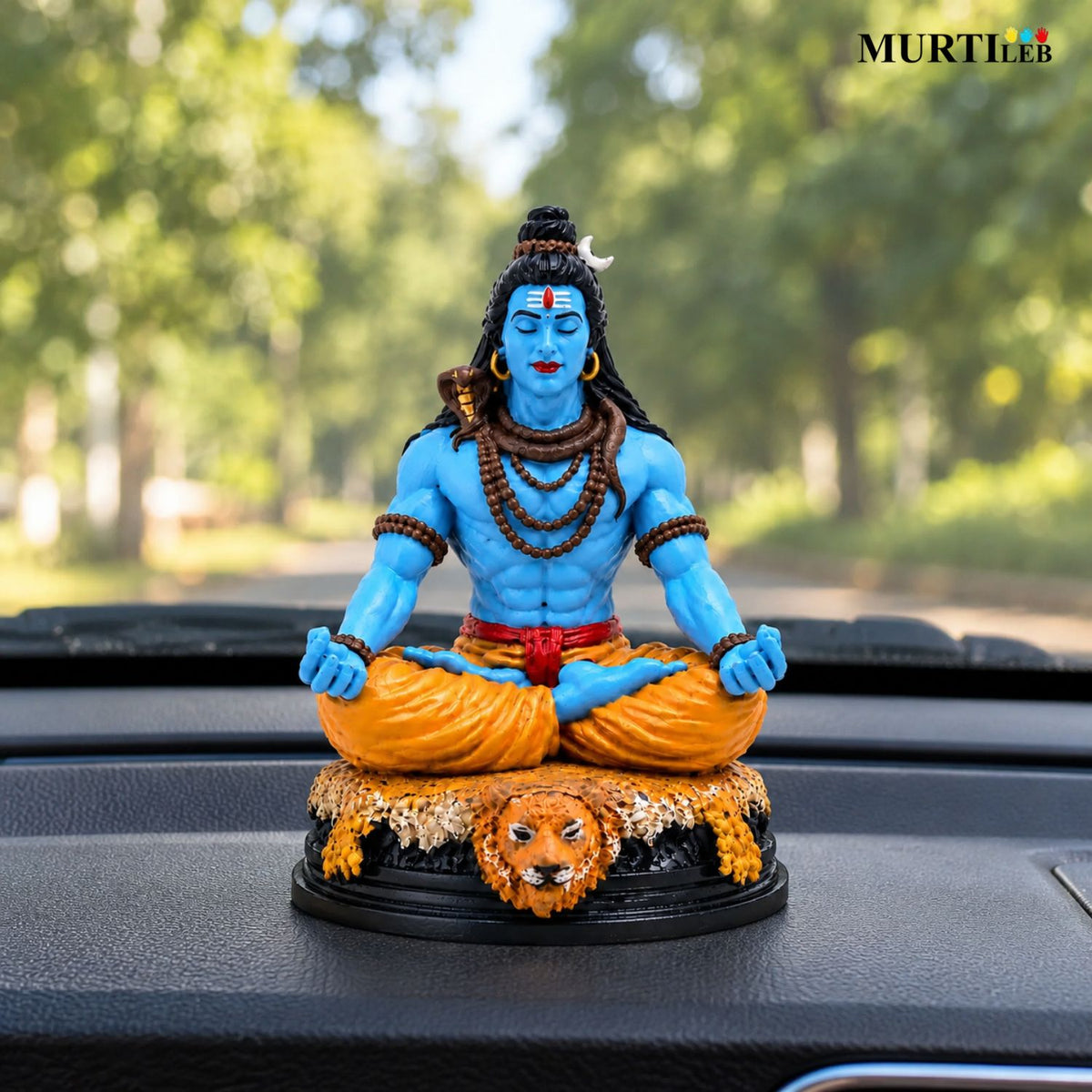 Lord Shiva Idol 3 Inch | Hand-Painted Meditating Statue
