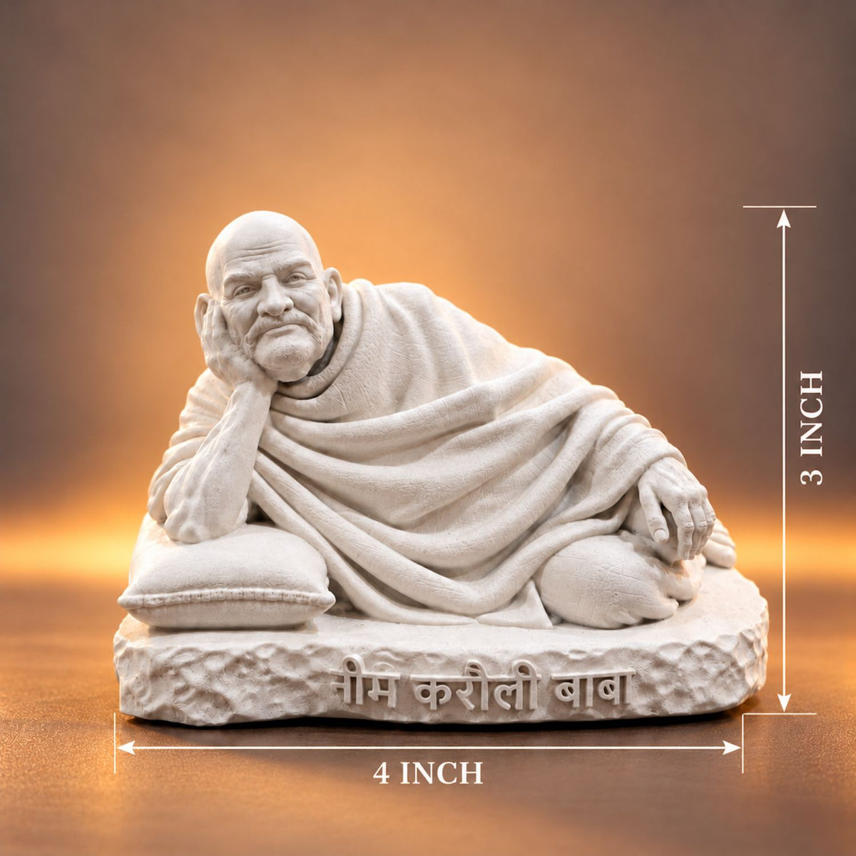 Neem Karoli Baba Idol – 4 Inch Best For Car Dashboard & Pooja Room