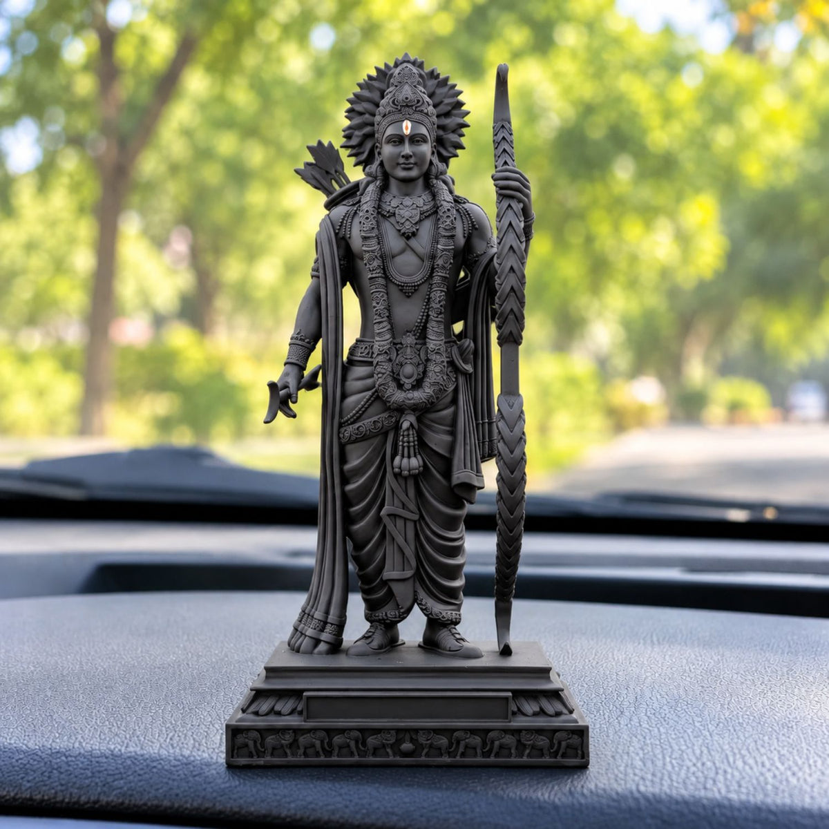 Lord Ram Ji Idol  Black | Ram Ji Statue for Home Mandir, Pooja Room, Car Dashboard, Office & Gifting