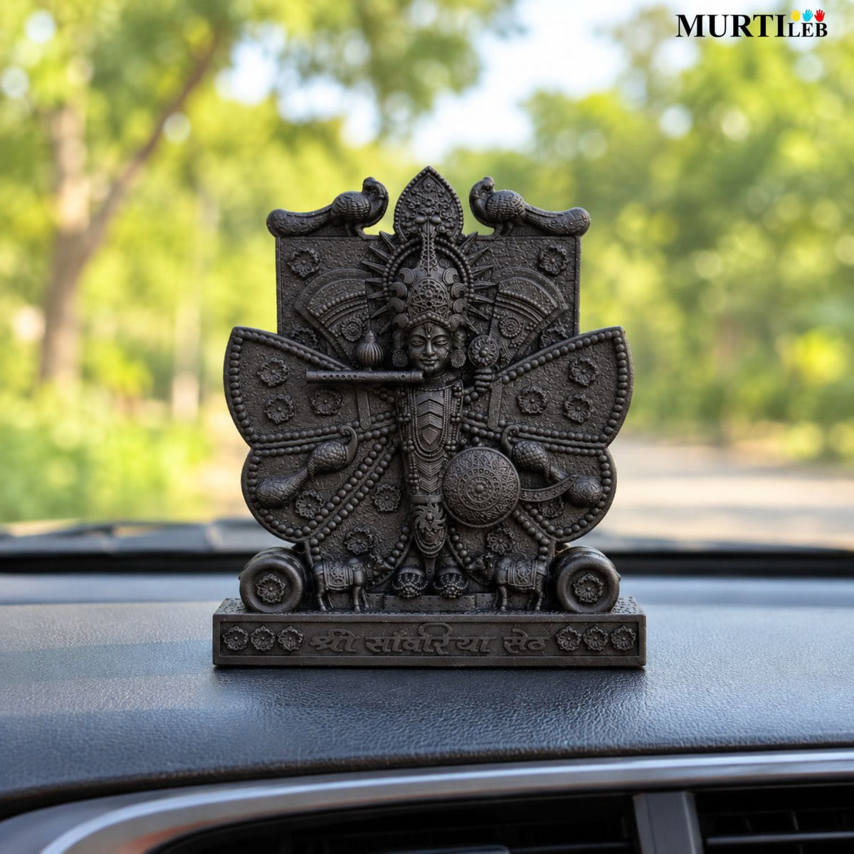 Shree Sanwariya Seth Black Idol 3.5 Inch