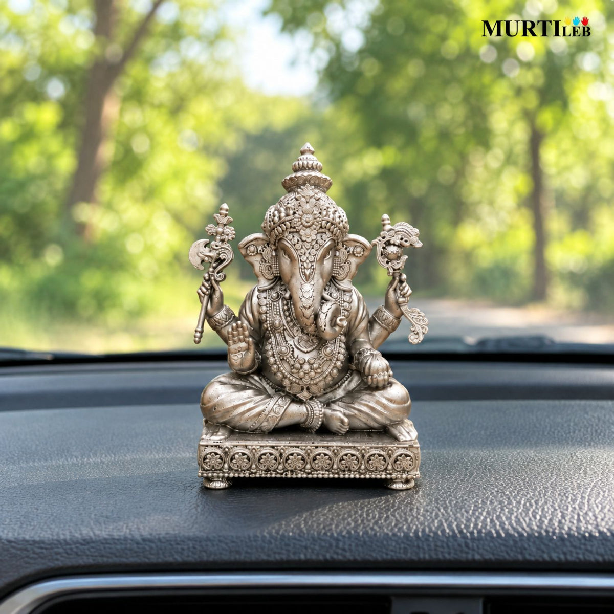 Shree Siddhivinayak Ganesha Silver 3 Inch